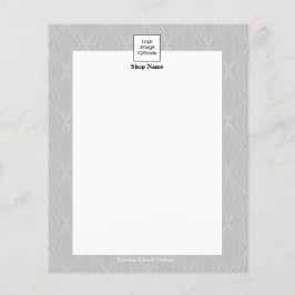 Moderne Geometrie Grau Schwarz Flyer