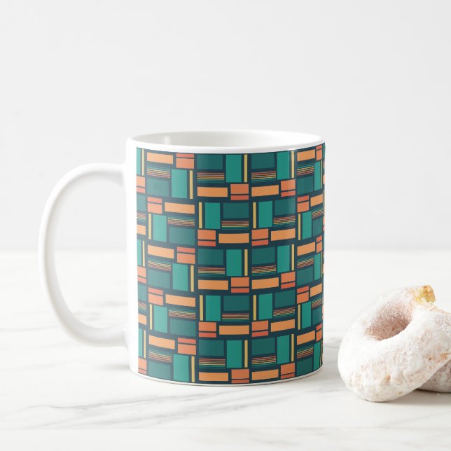 Moderne Geometrie Kaffeetasse (Mit Donut)