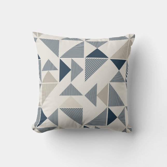 Moderne Geometrie Kissen (Vorderseite)