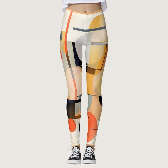 Moderne Geometrie Leggings (Vorderseite)
