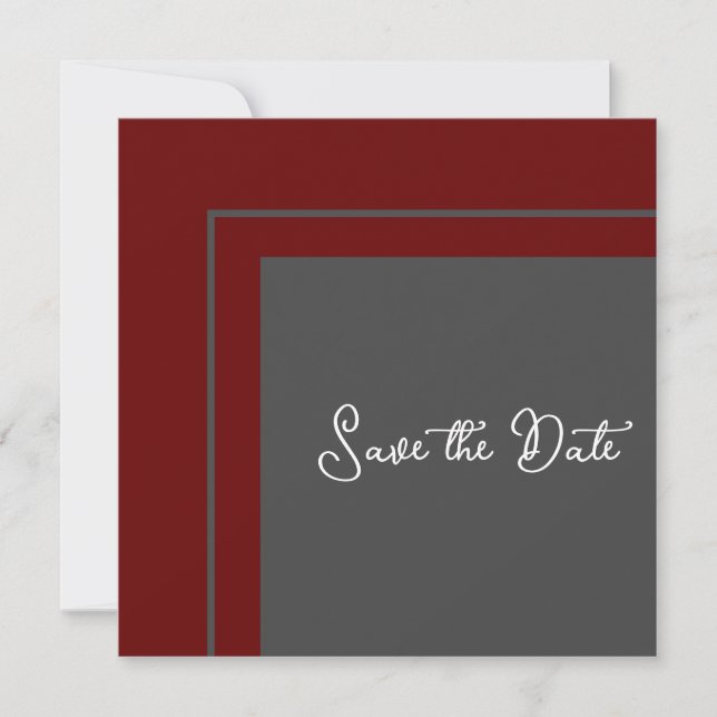 Moderne Geometrie Save the Date (Vorderseite)