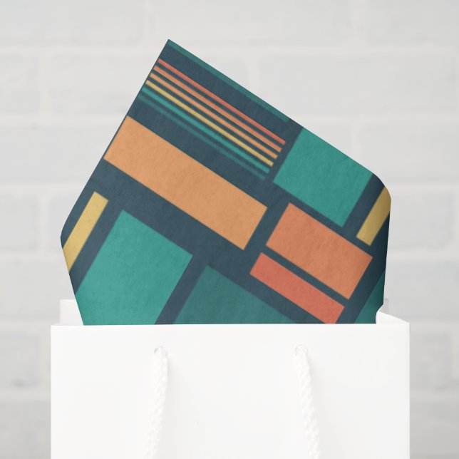 Moderne Geometrie Seidenpapier (Geschenktüte)