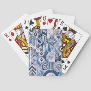 Moderne Geometrie Spielkarten