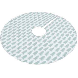 Moderne geometrisch blaue Weihnachtsbaumgrafik Polyester Weihnachtsbaumdecke