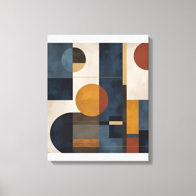 Moderne geometrische Abstrakte Leinwand - Ins. (Vorderseite)