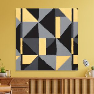Moderne geometrische abstrakte Leinwand Luxuriös