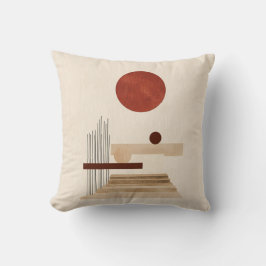 Moderne geometrische Abstrakte Mitte des Jahrhunde Kissen