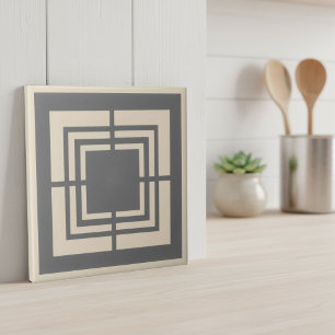 Moderne Geometrische Abstrakte Muster#2 Grau ID119 Fliese