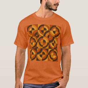 Moderne geometrische abstrakte Muster der Mitte de T-Shirt