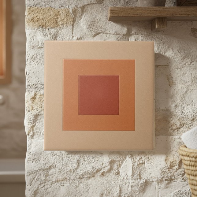 Moderne geometrische abstrakte Pat#6 Warme Farben  Fliese (Von Creator hochgeladen)