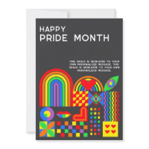 Moderne geometrische abstrakte Pride-Monat-Regenbo