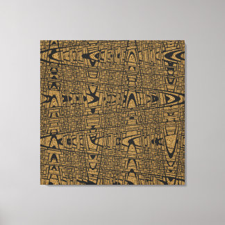 Moderne geometrische Abstrakte Welle Leinwanddruck