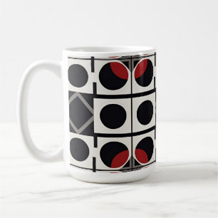 Moderne geometrische Abstraktion mit Kreisen Kaffeetasse