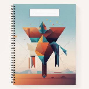Moderne geometrische Architektur Einzigartige Kuns Notizbuch