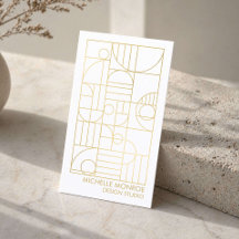 Moderne geometrische Art Deco Imitate Gold Designe