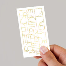 Moderne geometrische Art Deco Imitate Gold Designe