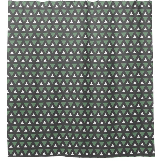 Moderne geometrische Badevorhang-Muster Duschvorhang (Vorderseite)