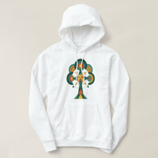 Moderne geometrische Baum des Lebens Mandala Kunst Hoodie