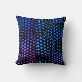 Moderne geometrische blaue Punktmuster  Kissen