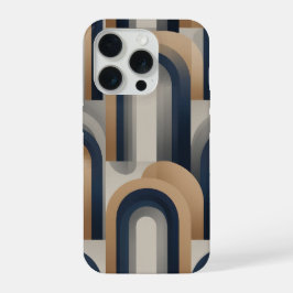Moderne geometrische Bögen Wiederbelebung Retro Ar iPhone 15 Pro Hülle