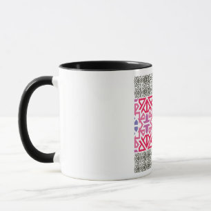 Moderne geometrische bunte Boho-Muster Tasse