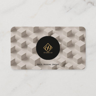 Moderne geometrische Calling Card mit benutzerdefi Visitenkarte