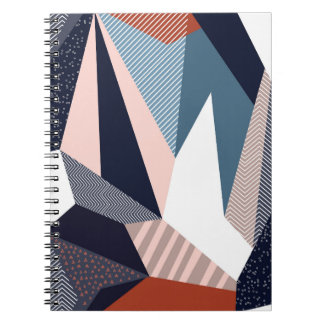 Moderne geometrische Collage, nahtloses Muster. Notizblock