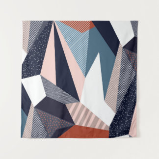 Moderne geometrische Collage, nahtloses Muster. Wandteppich