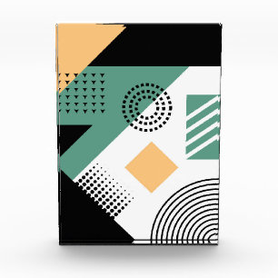 Moderne geometrische Deckendesigns. Fotoblock