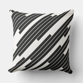 Moderne geometrische diagonale Linien Dekoration Kissen