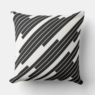Moderne geometrische diagonale Linien Dekoration Kissen
