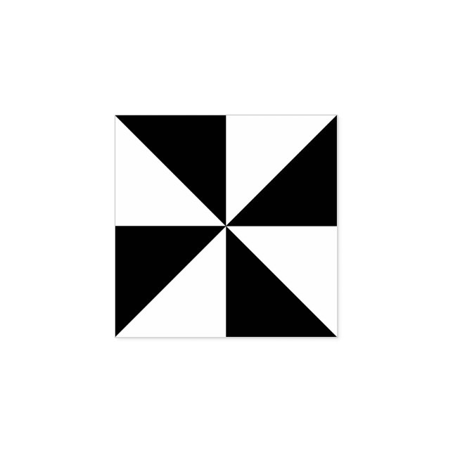 Moderne geometrische Dreiecke Quadrat Kunsthandwer Gummistempel (Prägung)