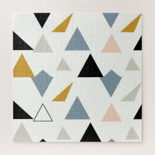 Moderne geometrische Dreiecksstruktur Puzzle