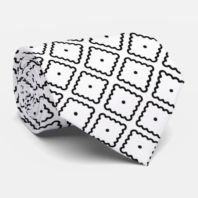 Moderne geometrische Eleganz Krawatte (Gerollt)