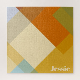 Moderne geometrische Farbblöcke Puzzle