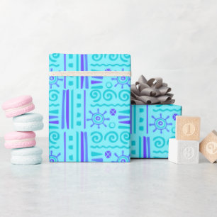 Moderne geometrische festliche Whimsical Bachelor  Geschenkpapier