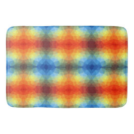 Moderne geometrische Form des Regenbogens Badematte