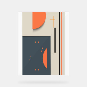 Moderne geometrische Formen Acrylschild