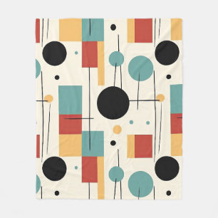 Moderne geometrische Formen Fleecedecke