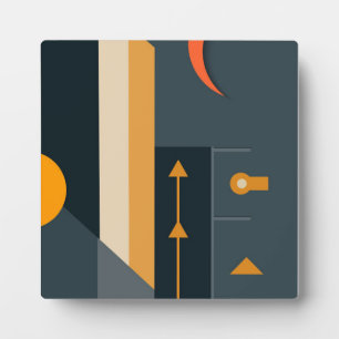 Moderne geometrische Formen Fotoplatte