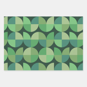 Moderne geometrische Formen im Mittelalter-Stil in Geschenkpapier Set