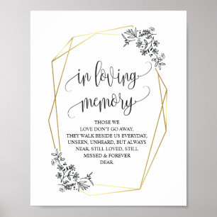 Moderne geometrische Formen in liebenden Gedächtni Poster