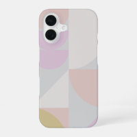 Moderne geometrische Formen in winterlichen Pastel