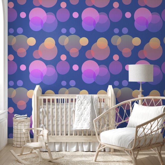 Moderne geometrische Formen Muster 19a Tapete (Kinder)
