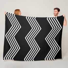 Moderne geometrische Formen Muster 1 Fleecedecke