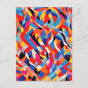 Moderne geometrische Formen Postkarte