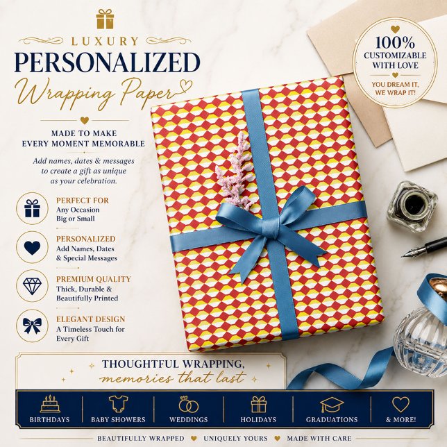Moderne geometrische Geburtstagsmuster Geschenkpapier (Von Creator hochgeladen)