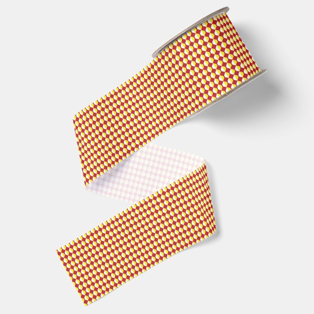 Moderne geometrische Geburtstagsmuster Ripsband (Rückseite)