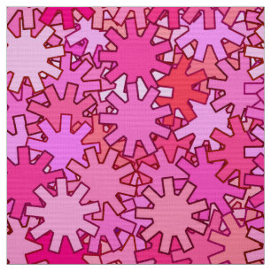 Moderne geometrische Geere, Fuchsia und Rosa Stoff