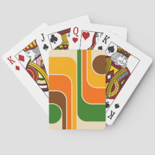 Moderne geometrische Gestaltung aus der Mitte des Spielkarten